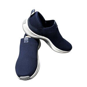 Ryka Womens Encore Knit Slip-On Sneakers Size 7M Navy Blue